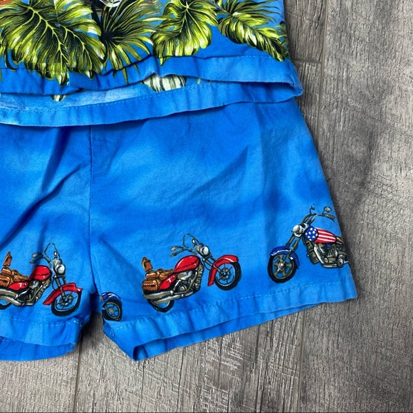 Kids toddler Key West biker short set size 4 - Picture 3 of 7